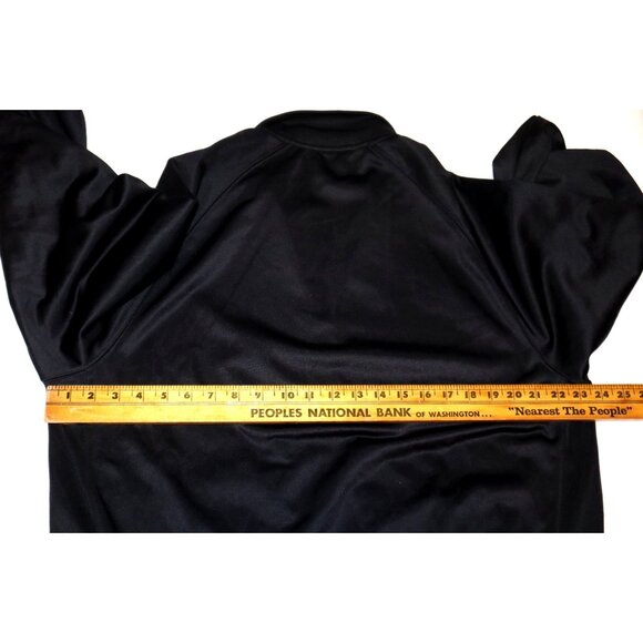 Polo Ralph Lauren Mens Black Track Jacket L Size Polyester Old Money Athletic - Picture 9 of 9